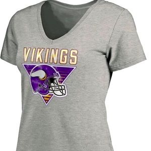 NFL Minnesota Vikings women’s short sleeve v-neck